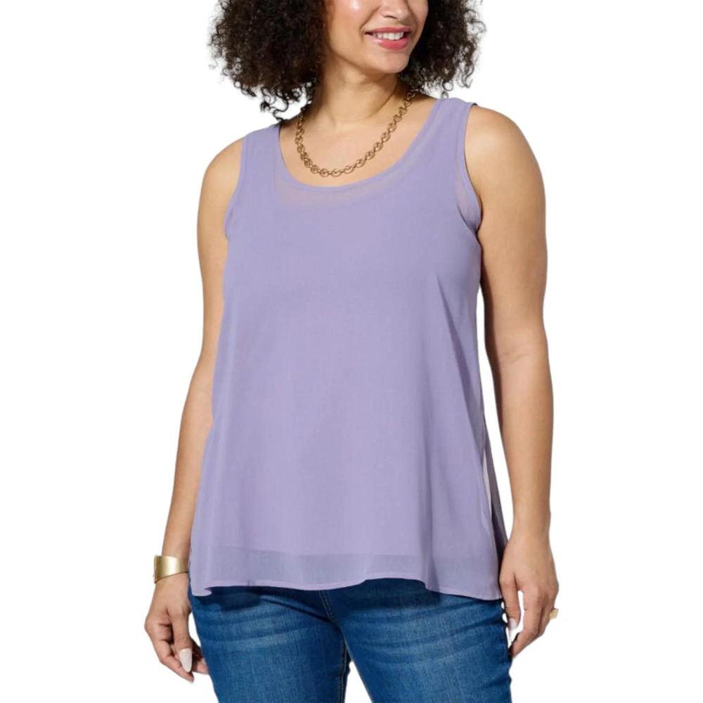 WynneLayers Chiffon Tank Top Dusk - Regular